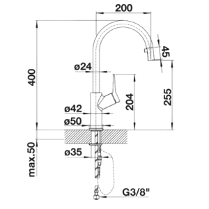 Carena-S - Torneira - Misturadora - Dake - Blanco - Portugal
