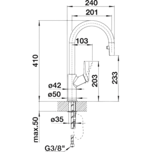 Carena-S Vario Silgranit- Torneira - Misturadora - Dake - Blanco - Portugal