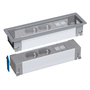 Energy Box Módulo com Moldura USB - Tomada - Cucine Oggi - Bachmann - Portugal