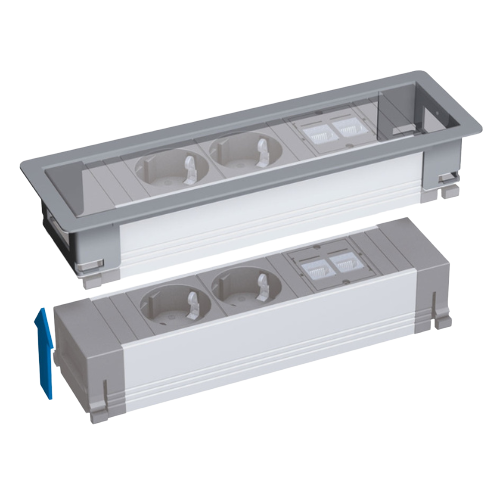 Energy Box Módulo com Moldura USB - Tomada - Cucine Oggi - Bachmann - Portugal