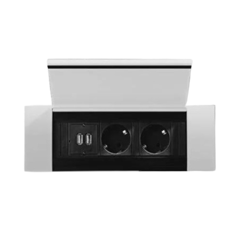 Energy Box Módulo com Tampa USB - Tomada - Cucine Oggi - Bachmann - Portugal