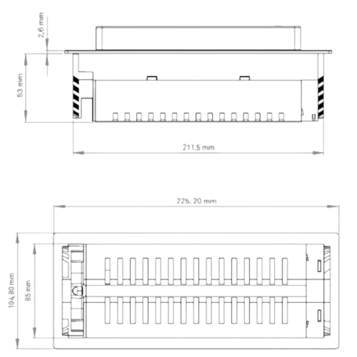 Energy Box BackFlip - Tomada - Cucine Oggi - EVOline - Portugal