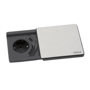 Energy Box Square 80 com QI - Tomada - Cucine Oggi - EVOline - Portugal