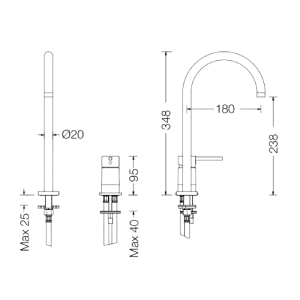 Misturadora Tocco com Controlo Remoto - Tocco Washbasin mixer with remote control - Torneira - Eurorama - Portugal