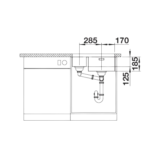 Solis 340/180-U - Lava Loiça - Cuba - Lava Louça - Dake - Blanco - Portugal