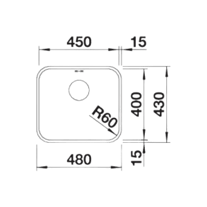 Supra 450-U - Lava Loiça - Cuba - Lava Louça - Dake - Blanco - Portugal