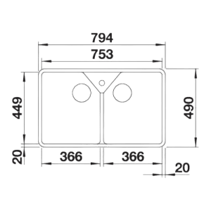 Villae Farmhouse Double - Lava Loiça - Cuba - Lava Louça - Dake - Blanco - Portugal