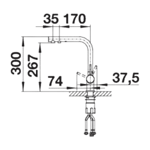 Fontas II Filter Metálico - Torneira - Misturadora - Dake - Blanco - Portugal