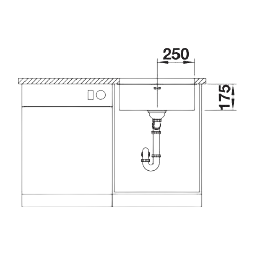 Supra 500-U - Lava Loiça - Cuba - Lava Louça - Dake - Blanco - Portugal
