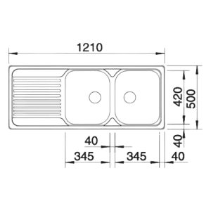 Tipo 8 S - Lava Loiça - Cuba - Lava Louça - Dake - Blanco- Portugal