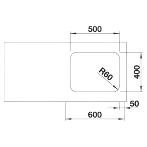 Supra 500-U - Lava Loiça - Cuba - Lava Louça - Dake - Blanco - Portugal