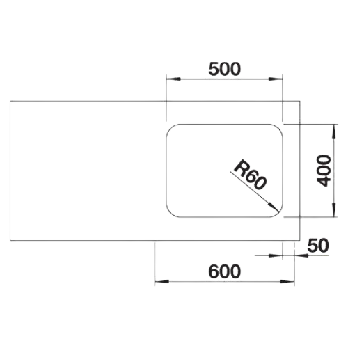 Supra 500-U - Lava Loiça - Cuba - Lava Louça - Dake - Blanco - Portugal