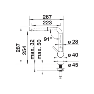 Linus-S Vario - Torneira - Misturadora - Dake - Blanco - Portugal