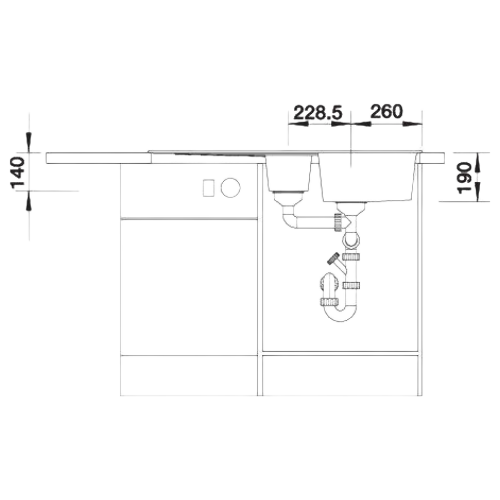 Zia 6 S - Lava Loiça - Cuba - Lava Louça - Dake - Blanco- Portugal