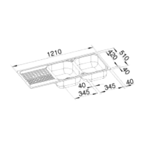Tipo 8 S - Lava Loiça - Cuba - Lava Louça - Dake - Blanco- Portugal