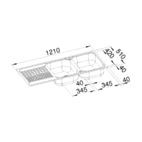 Tipo 8 S - Lava Loiça - Cuba - Lava Louça - Dake - Blanco- Portugal