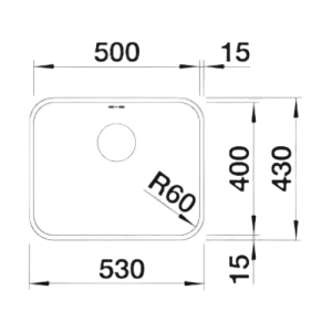 Supra 500-U - Lava Loiça - Cuba - Lava Louça - Dake - Blanco - Portugal