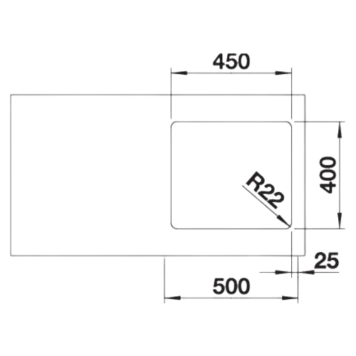 Andano 450-U - Lava Loiça - Cuba - Lava Louça - Dake - Blanco - Portugal