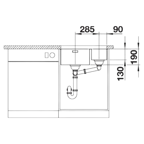 Andano 340/180-U - Lava Loiça - Cuba - Lava Louça - Dake - Blanco - Portugal