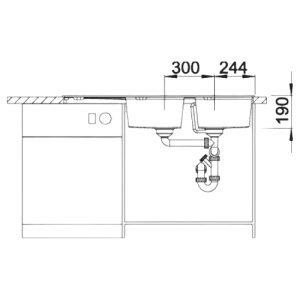 Zia 8 S - Lava Loiça - Cuba - Lava Louça - Dake - Blanco- Portugal