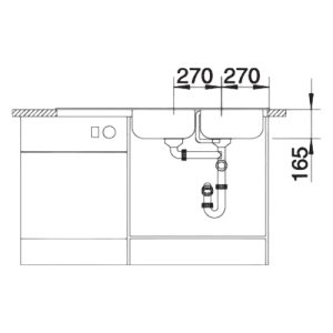 Tipo 8 S - Lava Loiça - Cuba - Lava Louça - Dake - Blanco- Portugal