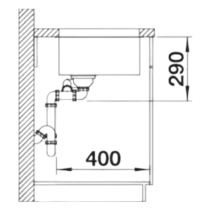Andano 340/180-U - Lava Loiça - Cuba - Lava Louça - Dake - Blanco - Portugal