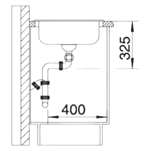 Tipo 8 S - Lava Loiça - Cuba - Lava Louça - Dake - Blanco- Portugal