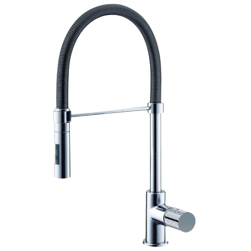 Misturador de Lavatório Tocco Rigato com mola e pulverizador de 2 jatos - Tocco Rigato Sink mixer with spring and 2 jet spray - Torneira - Eurorama - Portugal