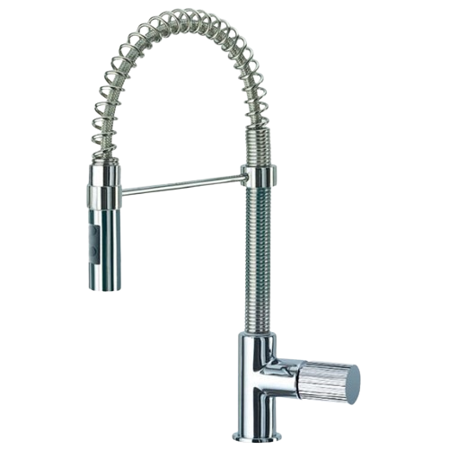 Misturador Tocco Rigato com mola e chuveiro de 2 jatos retrátil - Tocco Rigato Sink mixer with spring and pull out 2 jets spray - Torneira - Eurorama - Portugal