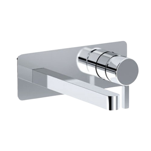 Conjunto de Parte Externa Q-Ring - Misturadora de Parede com Bica à Esquerda - Q-Ring External part set - Wall mounted washbasin mixer with spout ton the left - Torneira - Eurorama - Portugal