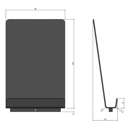 Suporte Em Aço Inoxidável Preto Para Tablet E Smartphone - SUPPORT FOR TABLET AND SMARTPHONE - Barazza- Portugal
