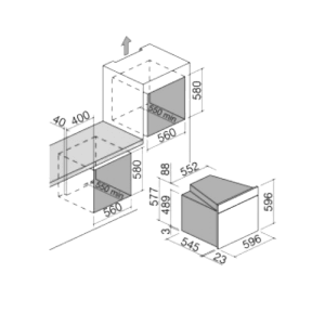 60 CM Icon Steel Forno Embutido - 60 CM Icon Steel BUILT-IN OVEN - Barazza- Portugal