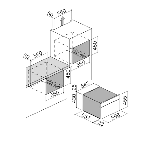Icon Exclusive Forno Vapor Embutido - ICON EXCLUSIVE BUILT-IN COMPACT COMBI-STEAM OVEN - Barazza- Portugal