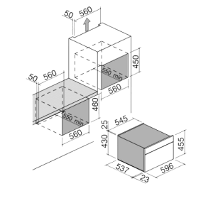 Icon Trama Forno Microondas Embutido - 60 cm Icon Trama built-in oven - Barazza- Portugal