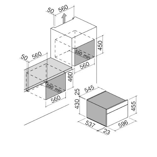 Icon Trama Forno Microondas Embutido - 60 cm Icon Trama built-in oven - Barazza- Portugal