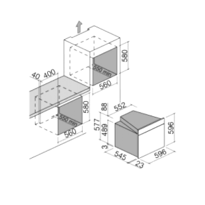 60 CM City Steel Forno Embutido- 60 CM City Steel  - Barazza- Portugal 60 CM City Steel Forno Embutido- 60 CM City Steel - Barazza- Portugal