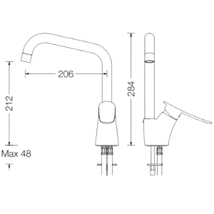 Misturadora Hoto com bica giratória - Hoto Sink mixer with swivel spout - Misturadora - Torneira - Eurorama - Portugal
