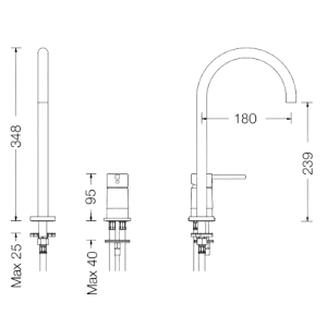 Misturadora Q-RING com Controlo Remoto - Q-RING Washbasin mixer with remote control - Torneira - Eurorama - Portugal