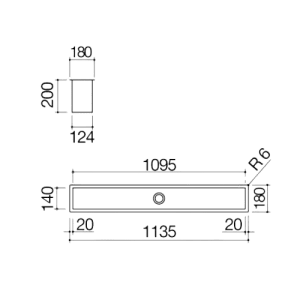 Canal De Encastre 120 CM - 120 CM BUILT-IN AND FLUSH CHANNEL - Barazza - Portugal