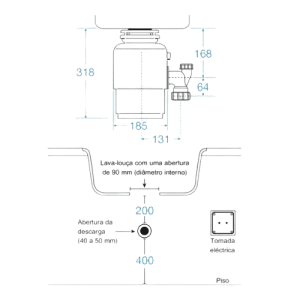 Triturador Insinkerator E75- Garbage Disposal Insinkerator E75 - Insinkerator - Portugal