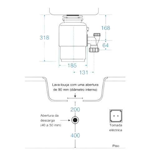 Triturador Insinkerator E75- Garbage Disposal Insinkerator E75 - Insinkerator - Portugal