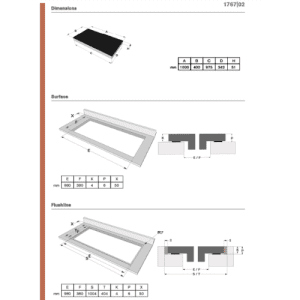 Novy Induction Power 100 - Dake - Novy - Portugal - Medidas - Ficha Técnica- Placa de Indução
