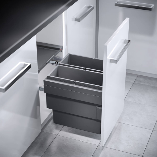 Caixote do Lixo Cargo Synchro 450 - Cargo Synchro 450 Built-in Bin - Hailo - Cucine Oggi - Portugal
