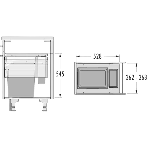 Caixote do Lixo EURO CARGO ST 400 - EURO CARGO ST 400 Built-in Bin - Hailo - Cucine Oggi - Portugal Caixote do Lixo EURO CARGO ST 400 - EURO CARGO ST 400 Built-in Bin - Hailo - Cucine Oggi - Portugal