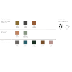 Cadeira Granada - Granada Chair- Target Point - Acabamentos - Medidas - Ficha Técnica - Portugal