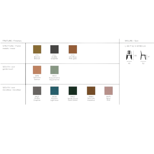 Cadeira Granada - Granada Chair- Target Point - Acabamentos - Medidas - Ficha Técnica - Portugal