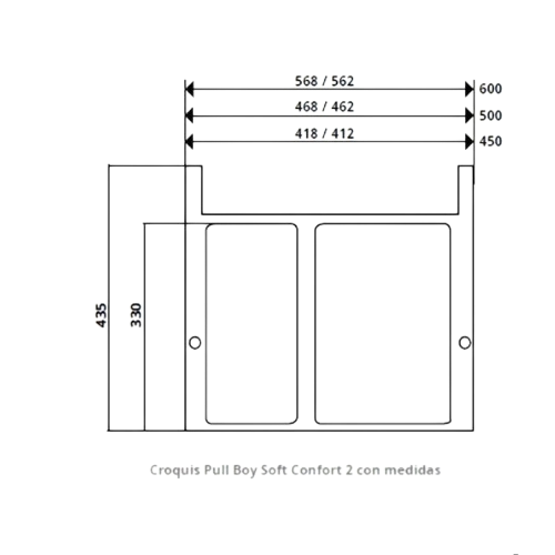 Caixote do Lixo Pull Boy Soft Comfort 2 500- Pull Boy Soft Comfort 2 500 Built-in Bin - Wesco - Cucine Oggi - Portugal - Medidas - Ficha Técnica