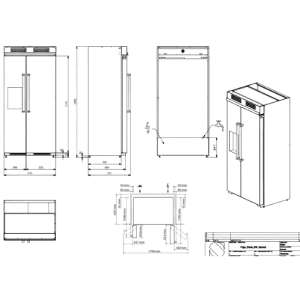 Frigorifico French Door Genesi 90 - Genesi 90 FRENCH DOOR - Dake - Steel Cucine - Portugal