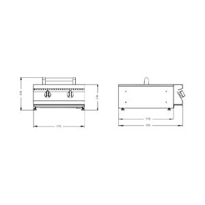 Churrasqueira Swing Top 45 - BBQ - Steel Cucine - Grelha Exterior - Cozinha Exterior - DAKE - Portugal