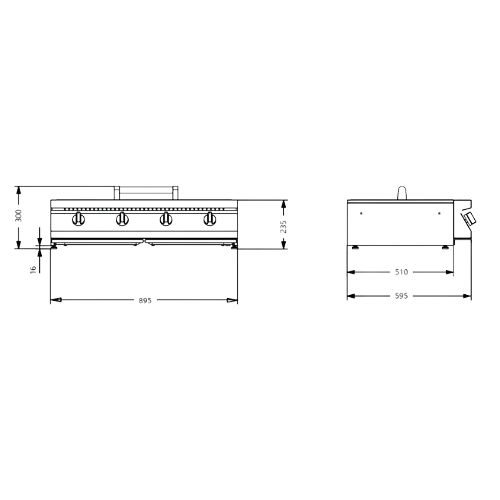 Churrasqueira Swing Top 90 - BBQ - Steel Cucine - Grelha Exterior - Cozinha Exterior - DAKE - Portugal